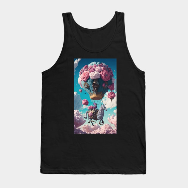 Dream Escape - Giant Flower Balloon Tank Top by SARKAR3.0